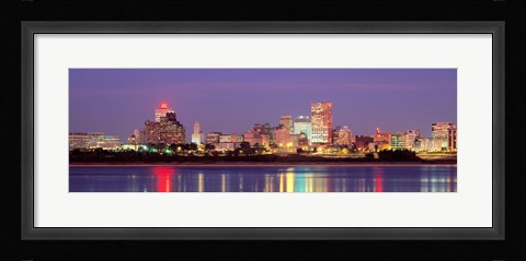 Framed Dusk, Memphis, Tennessee, USA Print