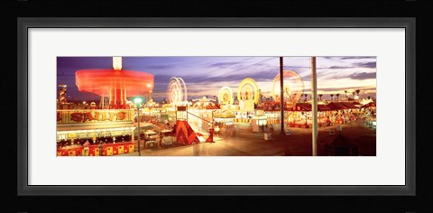 Framed Ferris wheel in an amusement park, Arizona State Fair, Phoenix, Arizona, USA Print
