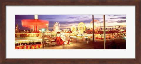 Framed Ferris wheel in an amusement park, Arizona State Fair, Phoenix, Arizona, USA Print