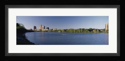 Framed Buildings in a city, Austin, Texas, USA Print