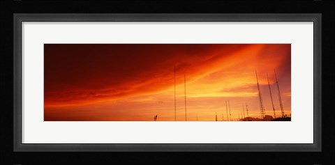 Framed Low angle view of antennas, Phoenix, Arizona, USA Print