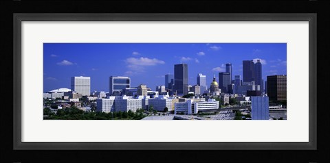 Framed Atlanta, Georgia (bright blue sky) Print