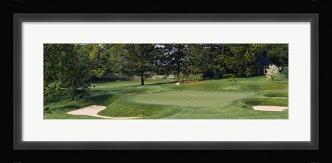 Framed Sand traps on the golf course at Baltimore Country Club, Baltimore Print