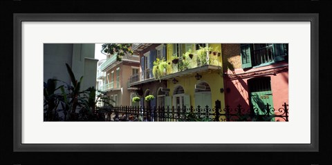 Framed Buildings along the alley, Pirates Alley, New Orleans, Louisiana, USA Print