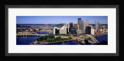 Framed Pittsburgh Skyline Print
