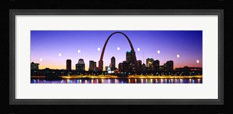 Framed Skyline St Louis Missouri USA Print