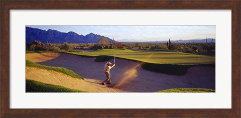 Framed Golf Course Tucson AZ USA Print