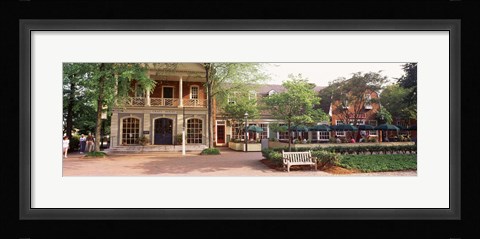 Framed Tourist In Town Square, Williamsburg, Virginia, USA Print