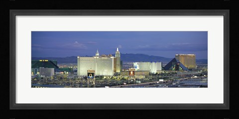 Framed Dusk The Strip Las Vegas NV Print