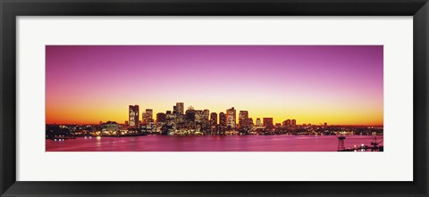 Framed Sunset, Boston, Massachusetts, USA Print