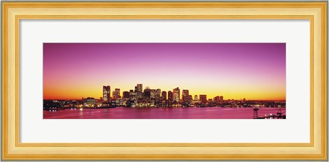 Framed Sunset, Boston, Massachusetts, USA Print