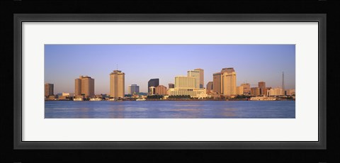 Framed Sunrise, Skyline, New Orleans, Louisiana, USA Print