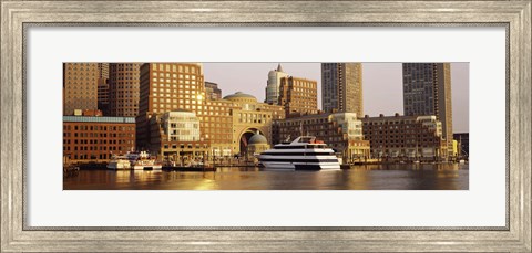 Framed Buildings at the waterfront, Boston, Massachusetts Print