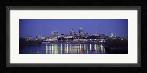 Framed Evening Kansas City MO Print