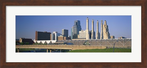 Framed Bartle Hall Kansas City MO Print