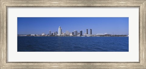 Framed Skyscrapers in a city, San Diego, California Print