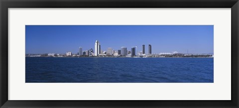 Framed Skyscrapers in a city, San Diego, California Print