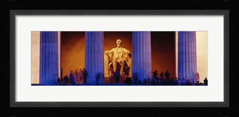 Framed Lincoln Memorial, Washington DC, District Of Columbia, USA Print