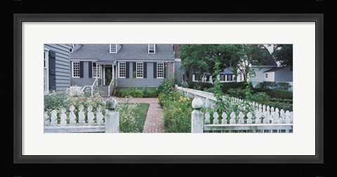 Framed Gardens Williamsburg VA Print