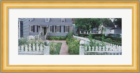 Framed Gardens Williamsburg VA Print