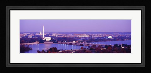 Framed Washington DC from the Water Print