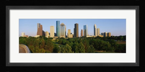 Framed Downtown Houston Print
