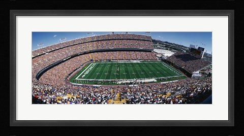 Framed Sold Out Crowd at Mile High Stadium Print