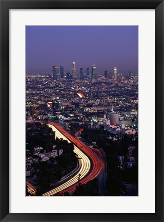Framed Hollywood Freeway Los Angeles CA Print