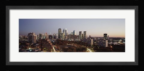 Framed High angle view of a city, Philadelphia, Pennsylvania, USA Print
