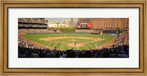 Framed Camden Yards Baseball Game Baltimore Maryland Print