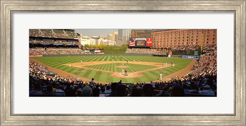 Framed Camden Yards Baseball Game Baltimore Maryland Print