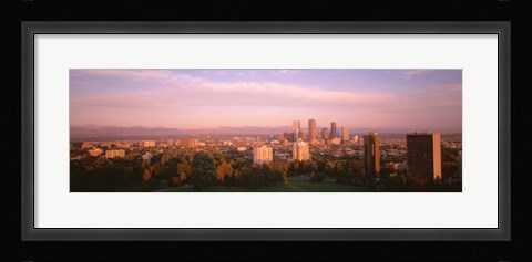 Framed Long White Clouds Over Denver Print
