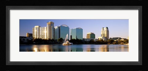 Framed Orlando skyline, Florida Print