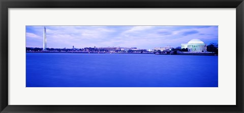 Framed Tidal Basin panorama, Washington DC Print
