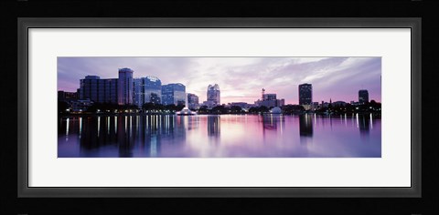 Framed Lake Eola In Orlando, Orlando, Florida, USA Print