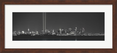 Framed Two beams into the sky, New York NY Print