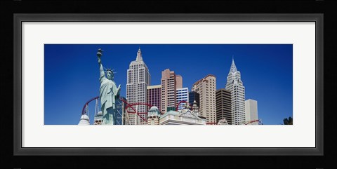 Framed Low angle view of skyscrapers, New York New York, Las Vegas, Nevada, USA Print
