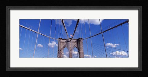 Framed Brooklyn Bridge Cables and Tower, New York City Print
