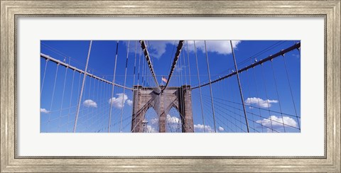 Framed Brooklyn Bridge Cables and Tower, New York City Print