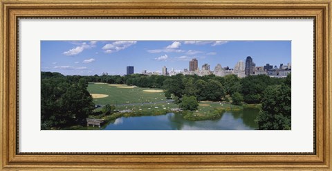 Framed Great Lawn, Central Park, Manhattan, NYC, New York City, New York State, USA Print
