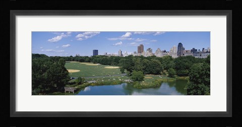 Framed Great Lawn, Central Park, Manhattan, NYC, New York City, New York State, USA Print