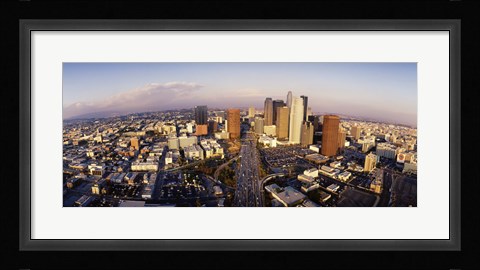 Framed USA, California, Los Angeles, Financial District Print