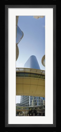 Framed Low angle view of buildings in a city, Enron Center, Houston, Texas Print