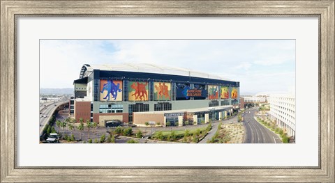 Framed High angle view of a baseball stadium, Bank One Ballpark, Phoenix, Arizona, USA Print