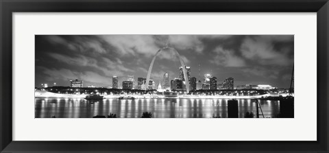 Framed Evening St Louis MO Print