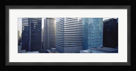 Framed Close up of skyscrapers in Manhattan, New York City, New York State, USA Print