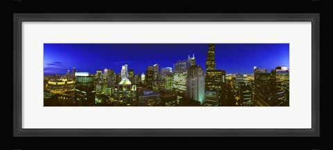 Framed Evening Chicago Illinois Print