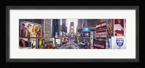 Framed Dusk, Times Square, NYC, New York City, New York State, USA Print