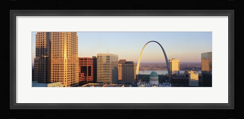 Framed St. Louis skyline Print