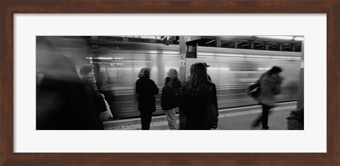 Framed Subway, Station, NYC, New York City, New York State, USA Print
